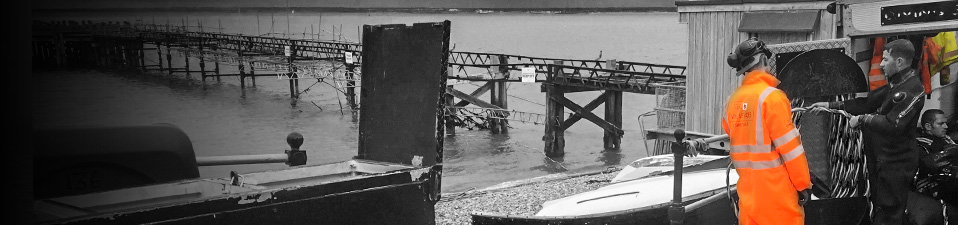 Totland Pier Restoration Work