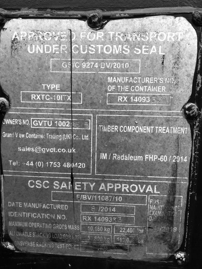 Certification Number: GB/C 9274 BV/2010