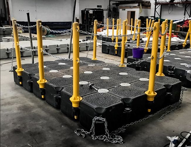 Plastic Pontoon Plant Hire