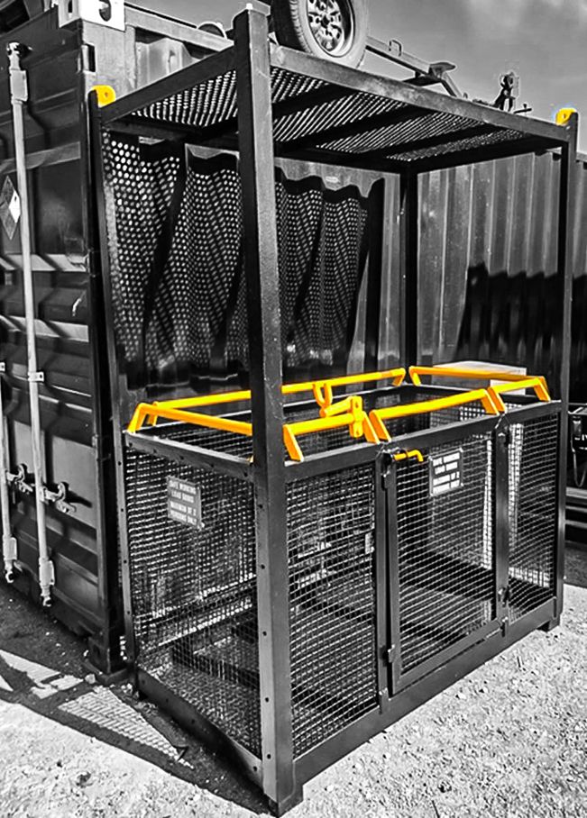 Man-riding Crane Slung Access Platform for 2 persons c/w Lifting Chain slings
